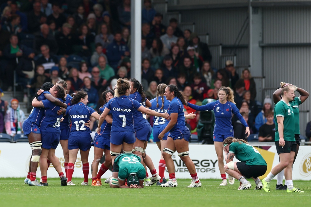 France edge Ireland in Women's Rugby World Cup quarter-final thriller