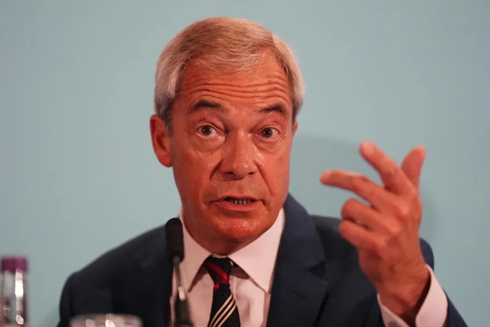 Reform UK party leader Nigel Farage (Andrew Milligan/PA) (PA Wire)