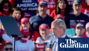 Nigel Farage admits breaching parliamentary rules over Trump event | Nigel Farage
