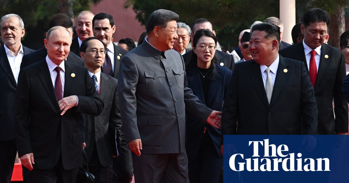 Xi Jinping says world faces ‘peace or war’, as Vladimir Putin and Kim Jong-un join him for military parade | China