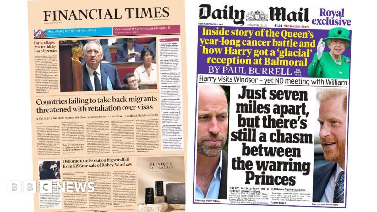 The headline on the front page of the Financial Times reads: "Countries failing to take back migrants threatened with retaliation over visas".