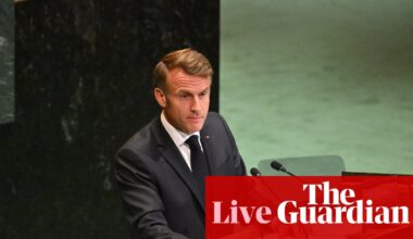 France recognises state of Palestine, Macron tells UN; Abbas says Hamas must ‘surrender their weapons’ – Middle East crisis live | Palestinian territories