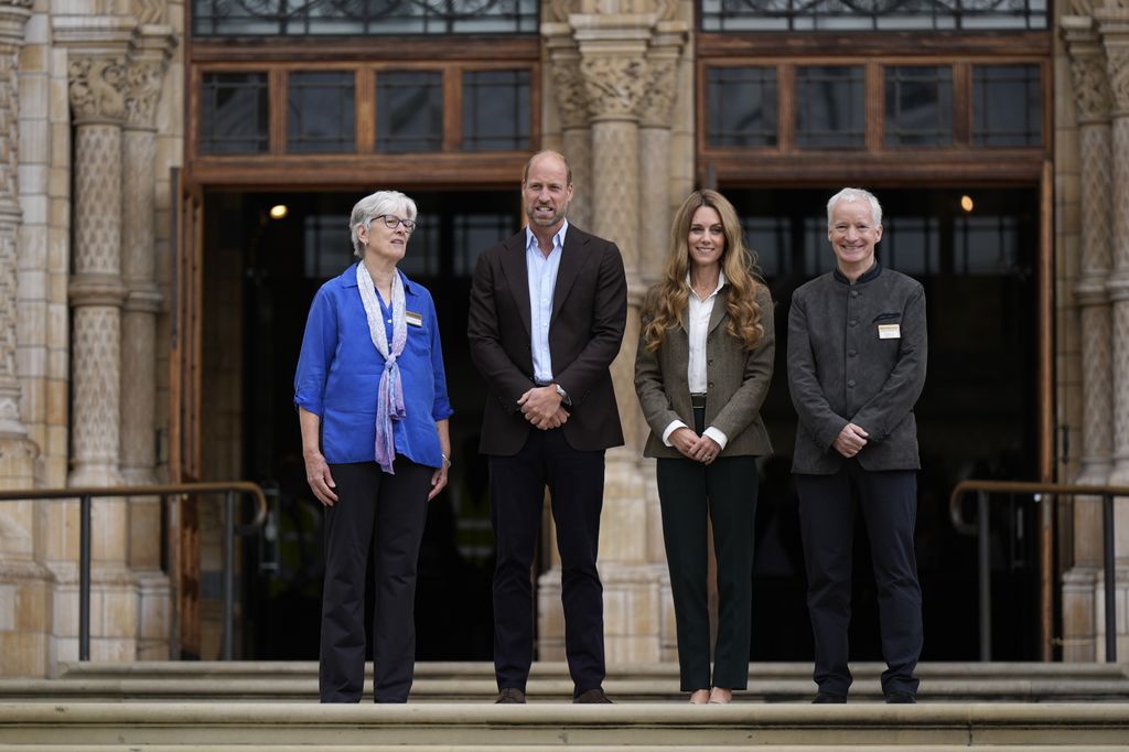The Prince and Princess of Wales during their visit to the Natural History Museum's newly transformed gardens in London, and meet with children and young people taking part in learning programmes which see them connecting with nature and boosting biodiversity in urban areas. Picture date: Thursday 