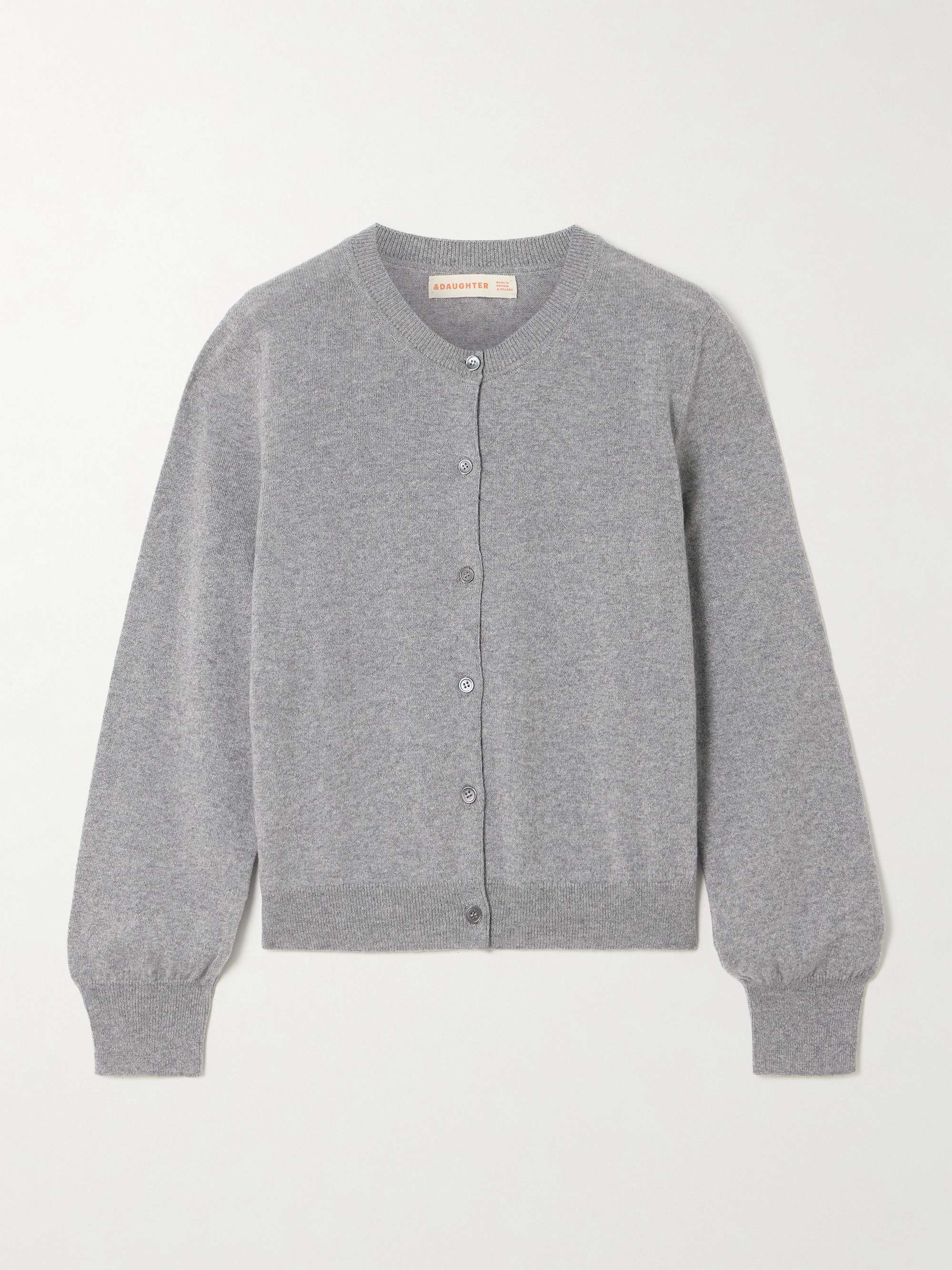 Enya M&eacute;lange Cashmere and Cotton-Blend Cardigan