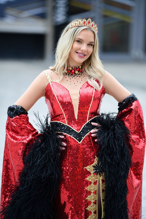 Helen Flanagan (Wicked Queen) in Snow White at the M&S Bank Arena