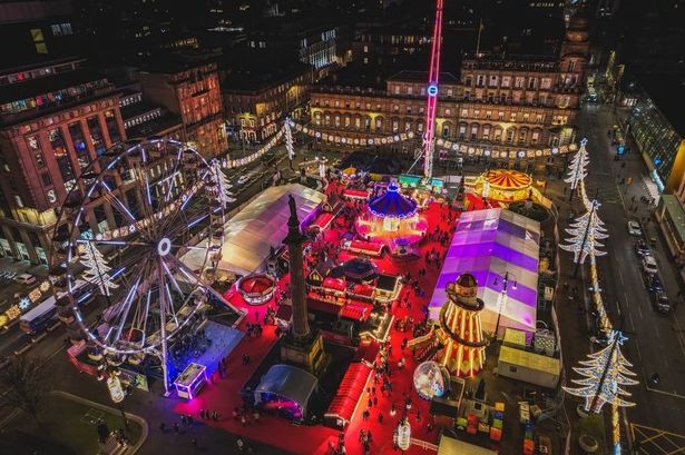 George Square, which usually hosts the Christmas lights switch-on and a market, is closed for refurbishment until August next year.
