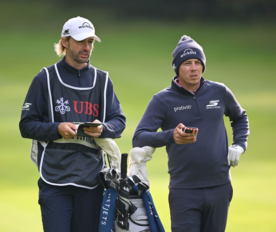 Fitzpatrick's caddie, Dan Parratt, was responsible for a rather fortunate final hole