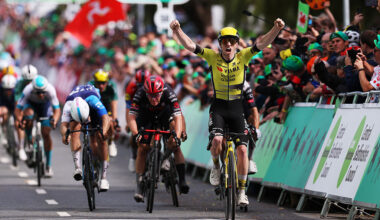 AMPTHILL, ENGLAND - SEPTEMBER 04: Matthew Brennan of Great Britain and Team Visma