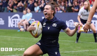 Fran McGhie celebrates