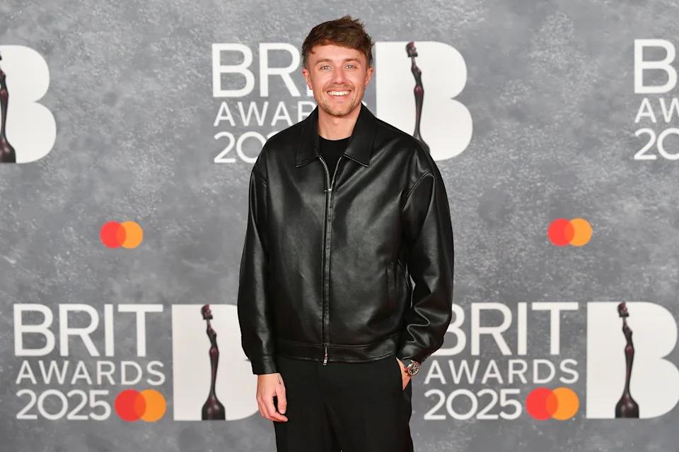 Roman Kemp pictured at the BRIT Awards 2025. 