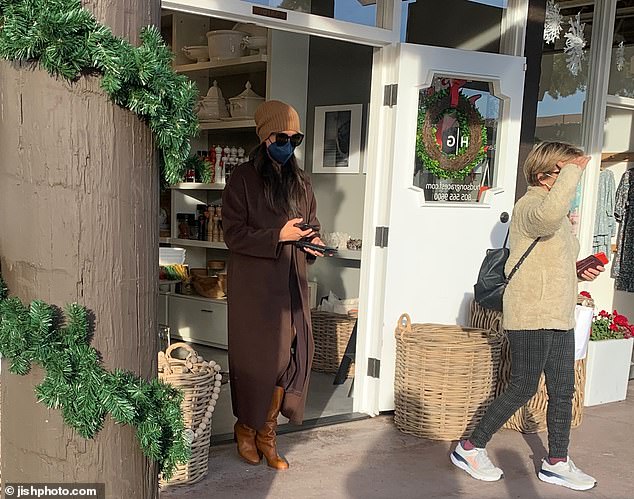 Meghan is a regular at local Montecito haunts such as Pierre La Fond and posh home furnishings store Hudson Grace on Montecito's popular main street of Coast Village Road