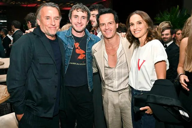 Earl Gibson III/Penske Media via Getty Richard Linklater, Paul Mescal, Andrew Scott and Natalie Portman