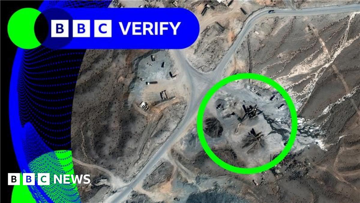 BBC Verify Live: Satellite images show construction work at Iran nuclear sites hit in strikes