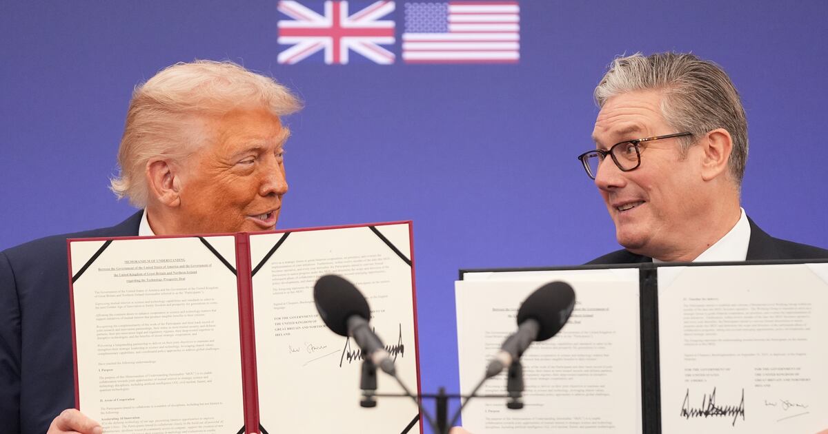 Trump and Prime Minister Starmer sign 'historic' tech agreement during state visit – Deseret News