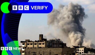 BBC Verify Live: Footage being shared shows Israeli action focused on western Gaza City