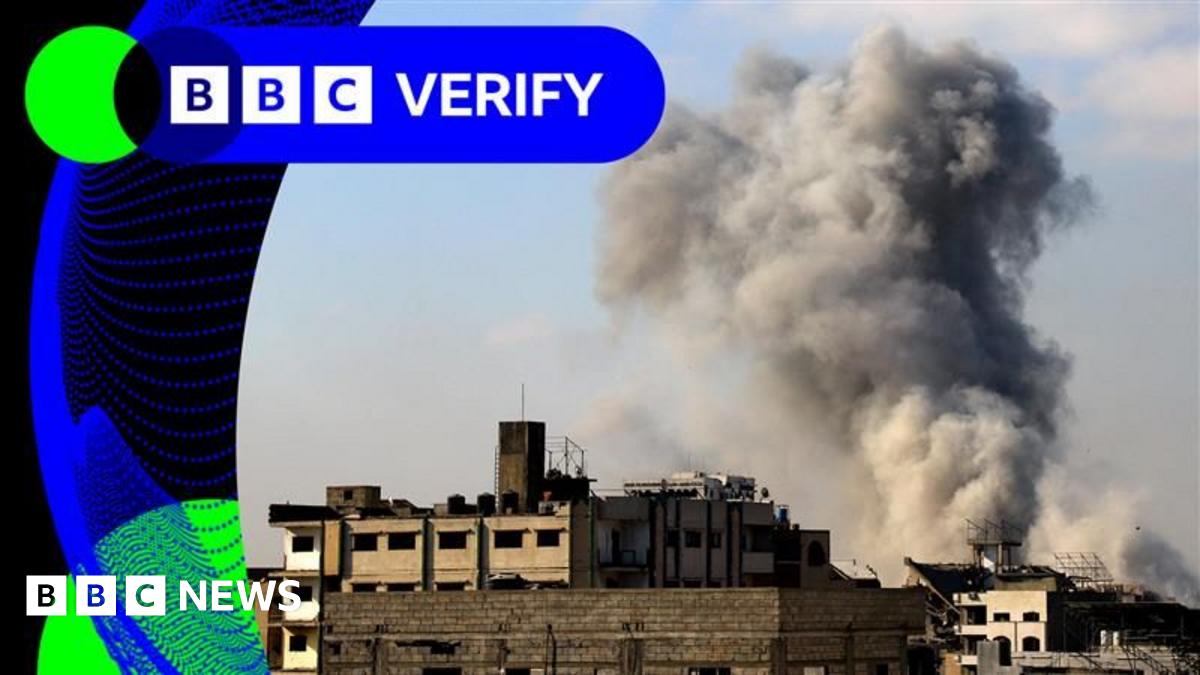 BBC Verify Live: Footage being shared shows Israeli action focused on western Gaza City