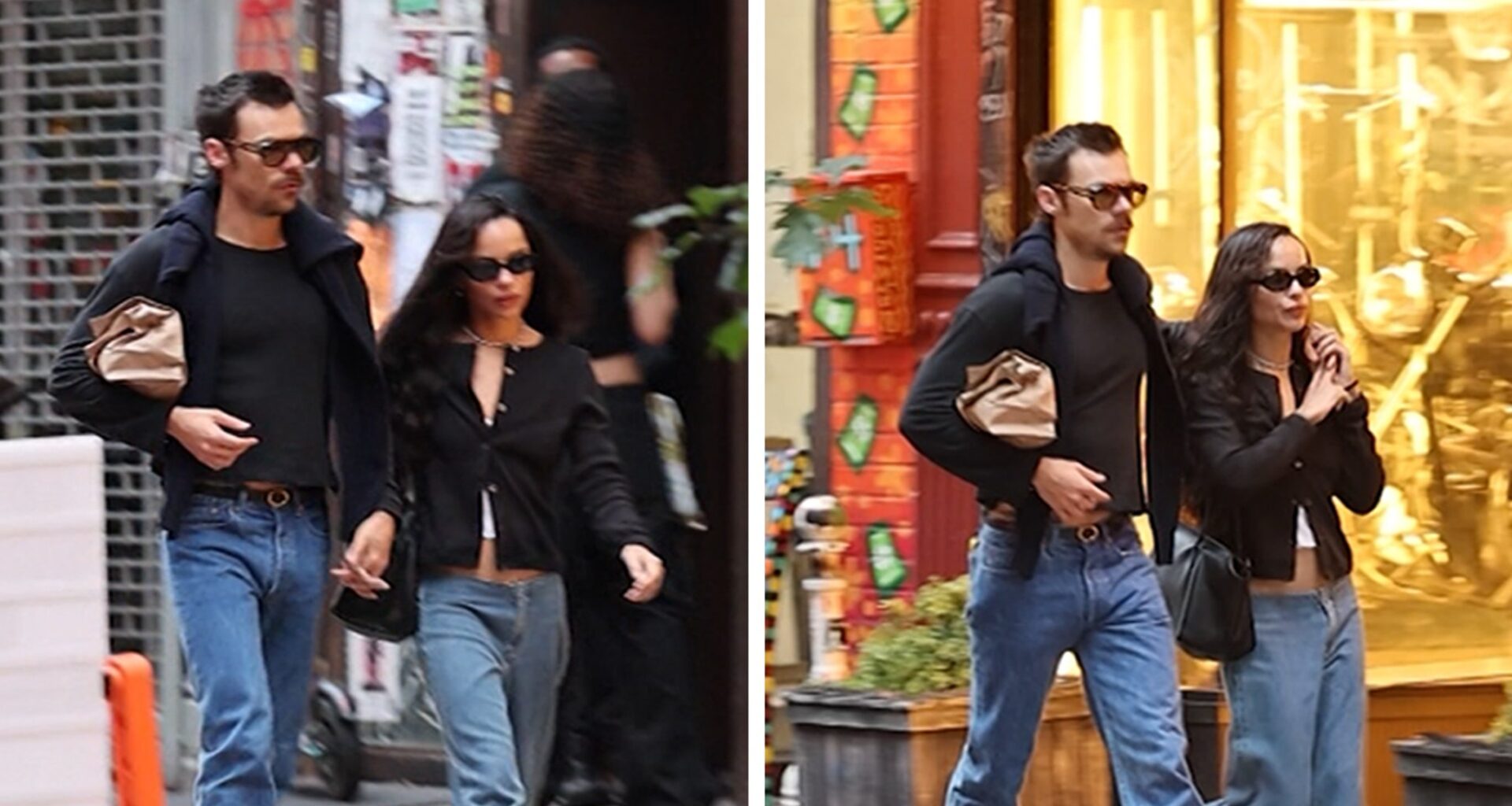 Harry Styles Wraps Arm Around Zoë Kravitz on Afternoon Stroll