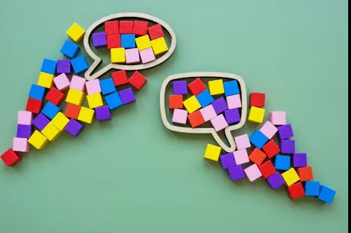 <span class="caption">shutterstock</span> <span class="attribution"><a class="link " href="https://www.shutterstock.com/image-photo/speech-bubble-colorful-cubes-inclusive-language-2495355841" rel="nofollow noopener" target="_blank" data-ylk="slk:Vitalii Vodolazskyi/Shutterstock;elm:context_link;itc:0;sec:content-canvas">Vitalii Vodolazskyi/Shutterstock</a></span>