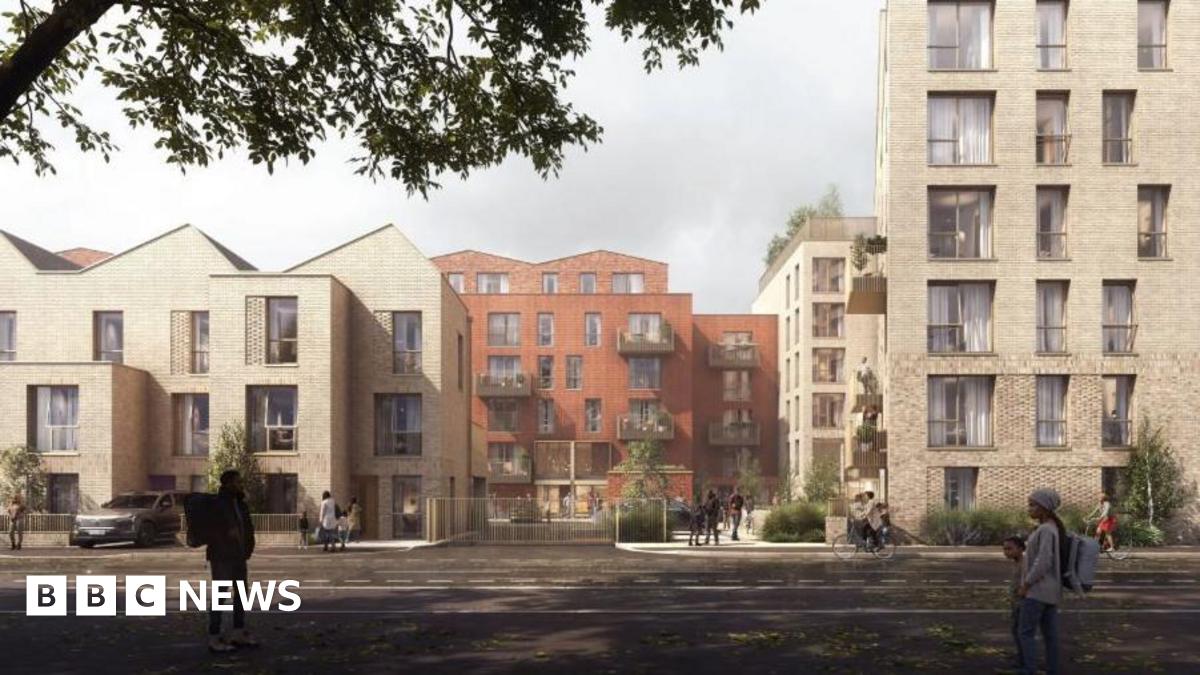 CGI image of the proposed apartments on the site of the former Reno nightclub on Princess Road, in Moss Side.