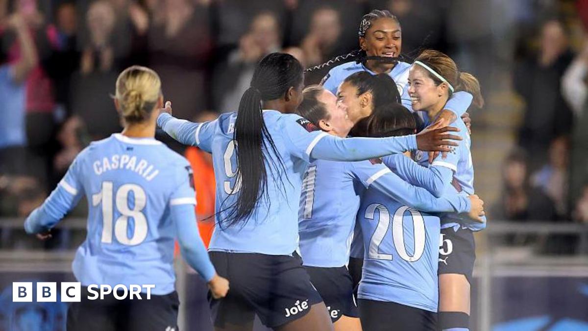 Manchester City 2-1 Brighton: Bunny Shaw and Yui Hasegawa score in comeback win