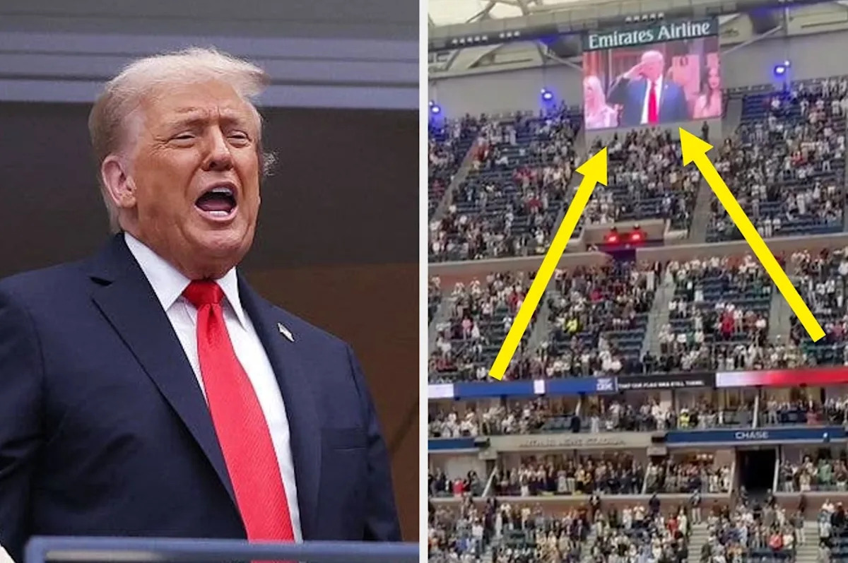 The US Open Crowd's Reaction To Trump On The Jumbotron Is Going Viral