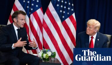 Israeli attempt to annex West Bank would be ‘red line’ for US, says Macron | Palestinian territories