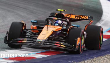 Great Britain's Lando Norris driving the McLaren MCL39 Mercedes on track during practice ahead of the F1 Grand Prix of Netherlands at Circuit Zandvoort. Photo by Alastair Staley