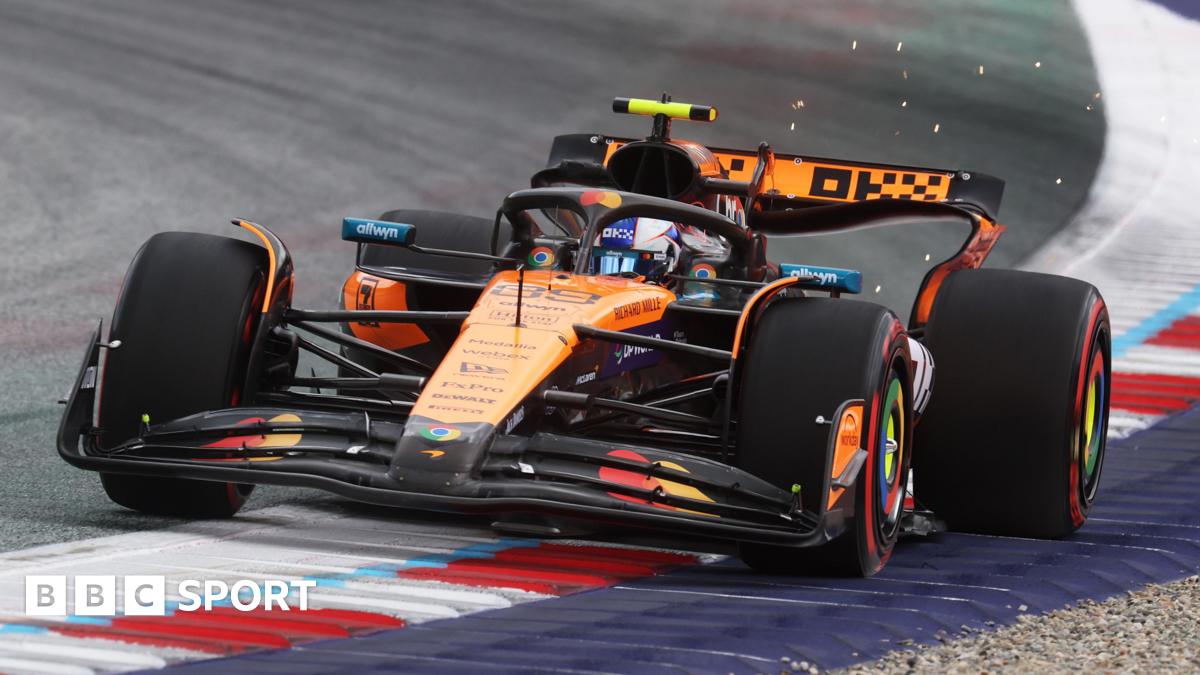 Great Britain's Lando Norris driving the McLaren MCL39 Mercedes on track during practice ahead of the F1 Grand Prix of Netherlands at Circuit Zandvoort. Photo by Alastair Staley