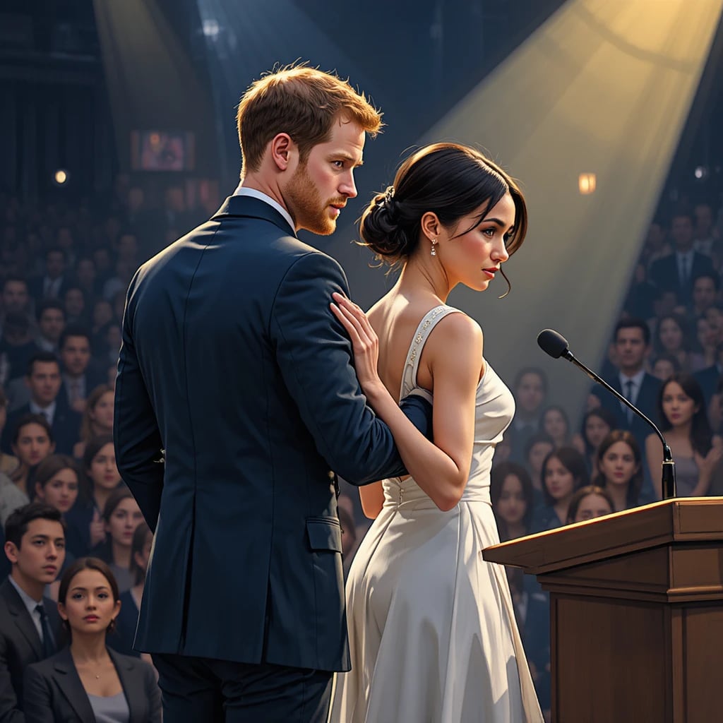 The Tap That Spoke Volumes: Harry, Meghan, and the Silent Struggle Behind the Spotlight