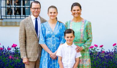 Princess Estelle and Prince Oscar of Sweden joined by family dog in summer photos