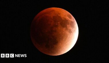 Blood Moon lunar eclipse: Blood Moon captivates sky-watchers during lunar eclipse