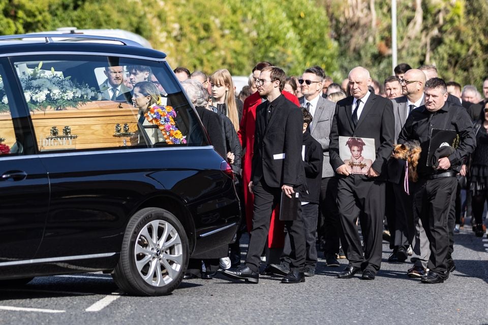 Funeral of Tony Walsh, aka DJ Tizer, takes place in Banbridge. Luke Jervis/Belfast Telegraph