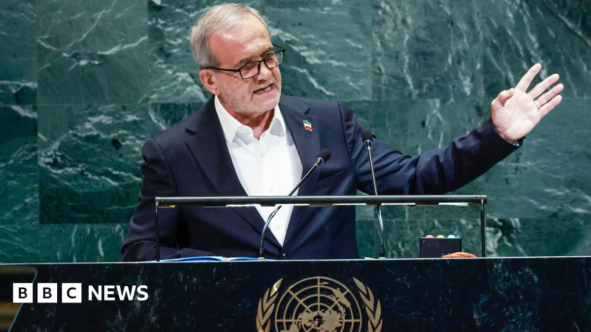 Iranian President Masoud Pezeshkian spoke at the UN General Assembly