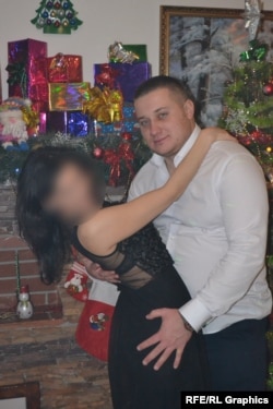 A photograph from a now-deleted social media account of the wife of Colonel Sergei Budnikov, the commander of Russia's Rubicon drone organization.