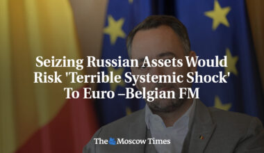 Seizing Russian Assets Would Risk 'Terrible Systemic Shock' To Euro –Belgian FM
