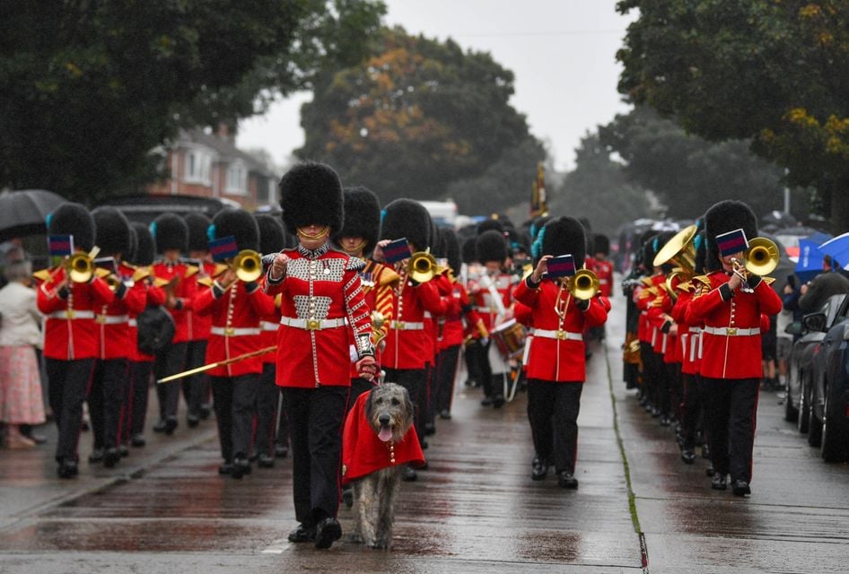 Anniversary of Irish Guards laying down of colours. Andrew McCarroll/ Pacemaker Press