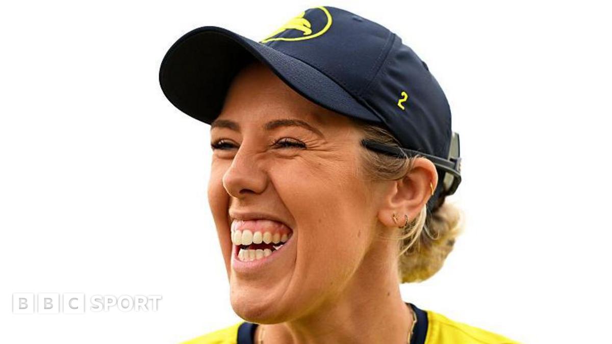 Georgia Adams smiling while playing for Hampshire