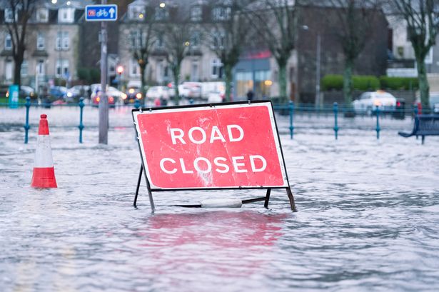 A flood warning has been issued