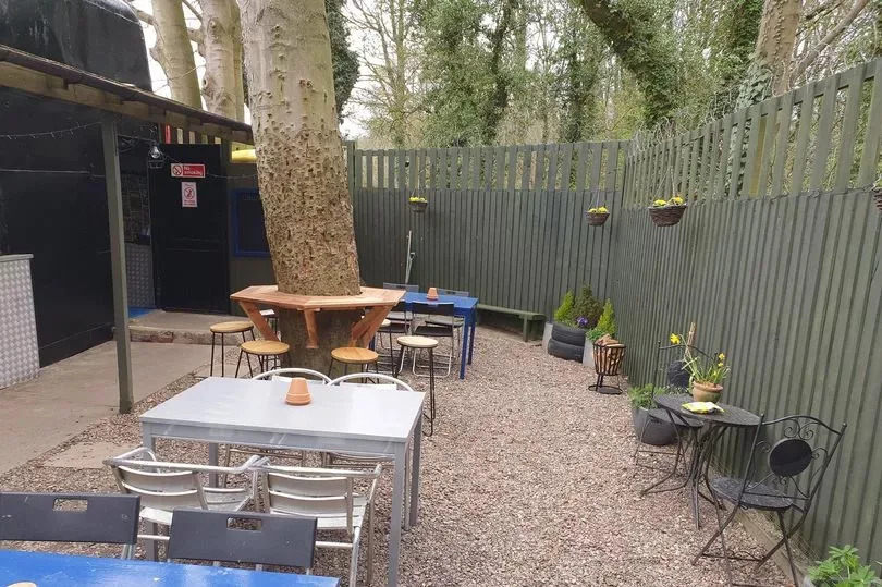 Inside the newly refurbished Red Bus Cafe, near Leeds