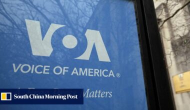 US judge temporarily halts Trump’s mass lay-off of Voice of America employees