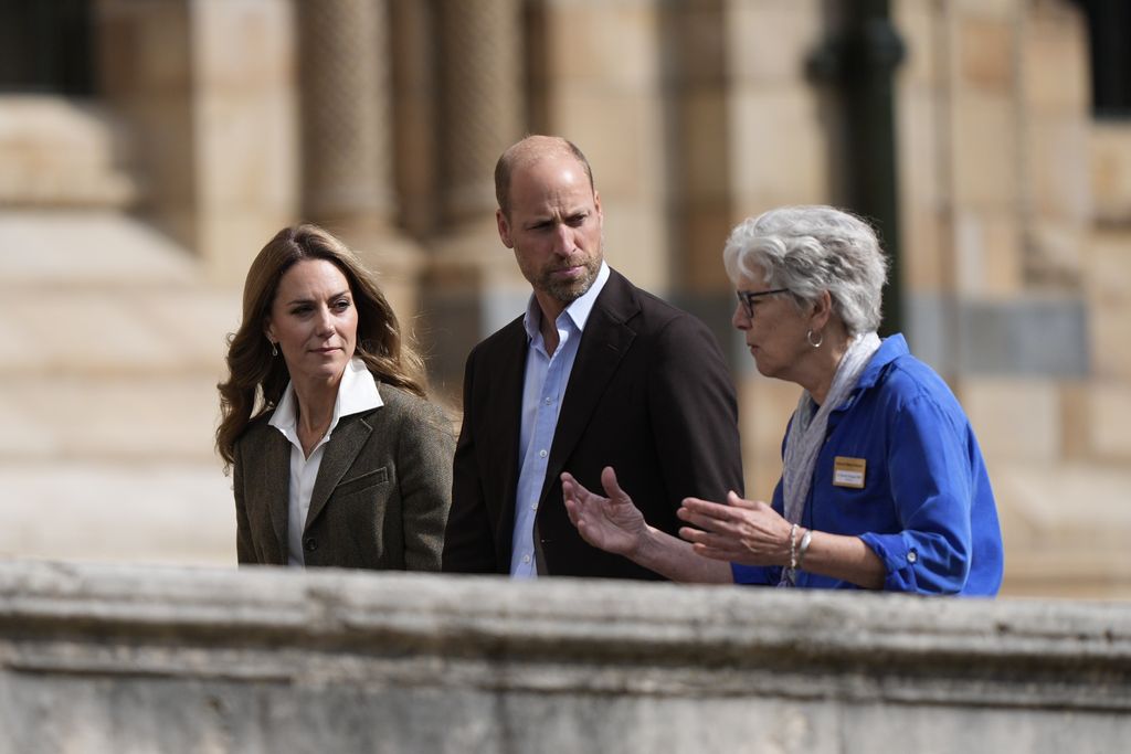 The Prince and Princess of Wales during their visit to the Natural History Museum's newly transformed gardens in London, and meet with children and young people taking part in learning programmes which see them connecting with nature and boosting biodiversity in urban areas. Picture date: Thursday September 4, 2025. (Photo by Aaron Chown/PA Images via Getty Images)