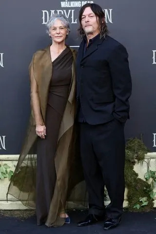 Pablo Cuadra/Getty Melissa McBride and Norman Reedus