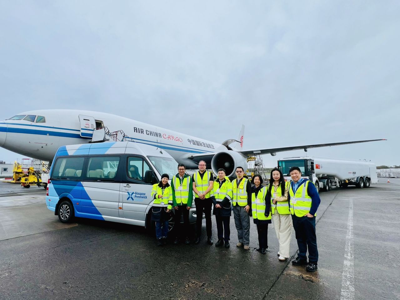Glasgow Prestwick Airport builds stronger ties with Air China Cargo