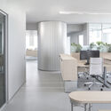 Signa Sports United High-Rise Tower / Allen Kaufmann Architekten - Interior Photography, Kitchen, Chair