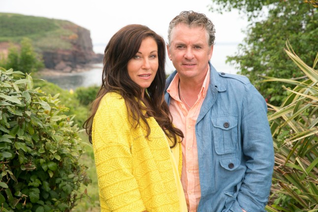 Kat and Alfie from EastEnders overlooking an Irish bay