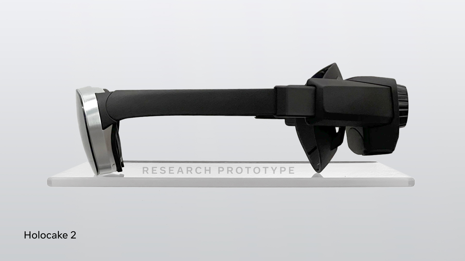 Meta Holocake 2 VR prototype from the side
