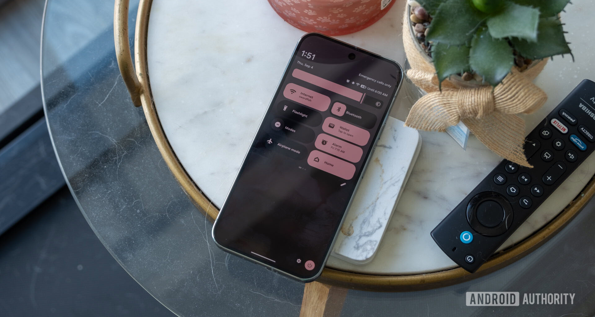 Android 16 QPR1 Pixel 9 Pro quick settings dropdown