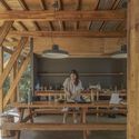 Cabin in the Buenos Aires Delta / Matías Cosenza Arquitecto - Interior Photography, Wood, Table, Chair, Beam