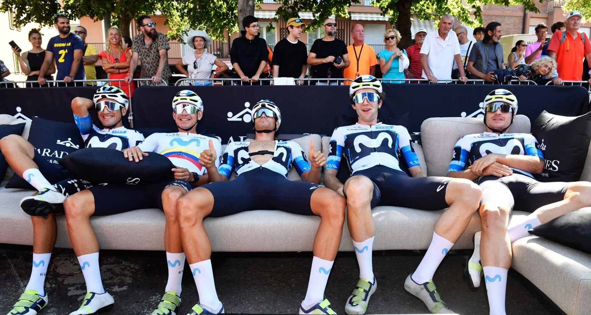 The Vuelta sofa is making riders melt