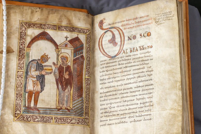 Close Up of the Portrait of Æthelstan